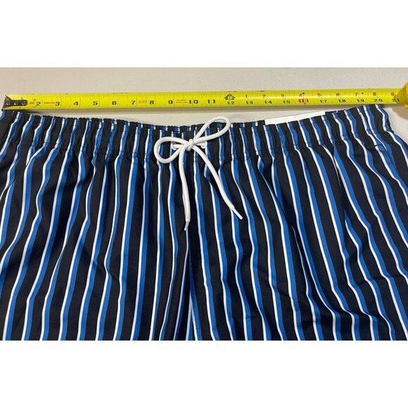 Arizona Jean Co Mens XXL Striped Swim Trunks With Elastic Waistband & Drawstring - Picture 4 of 11